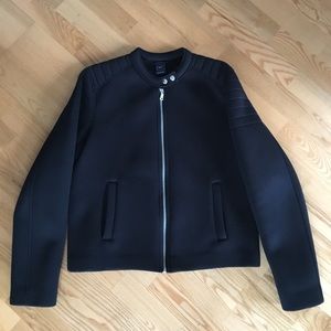 Women’s Black GAP Neoprene Moto Jacket